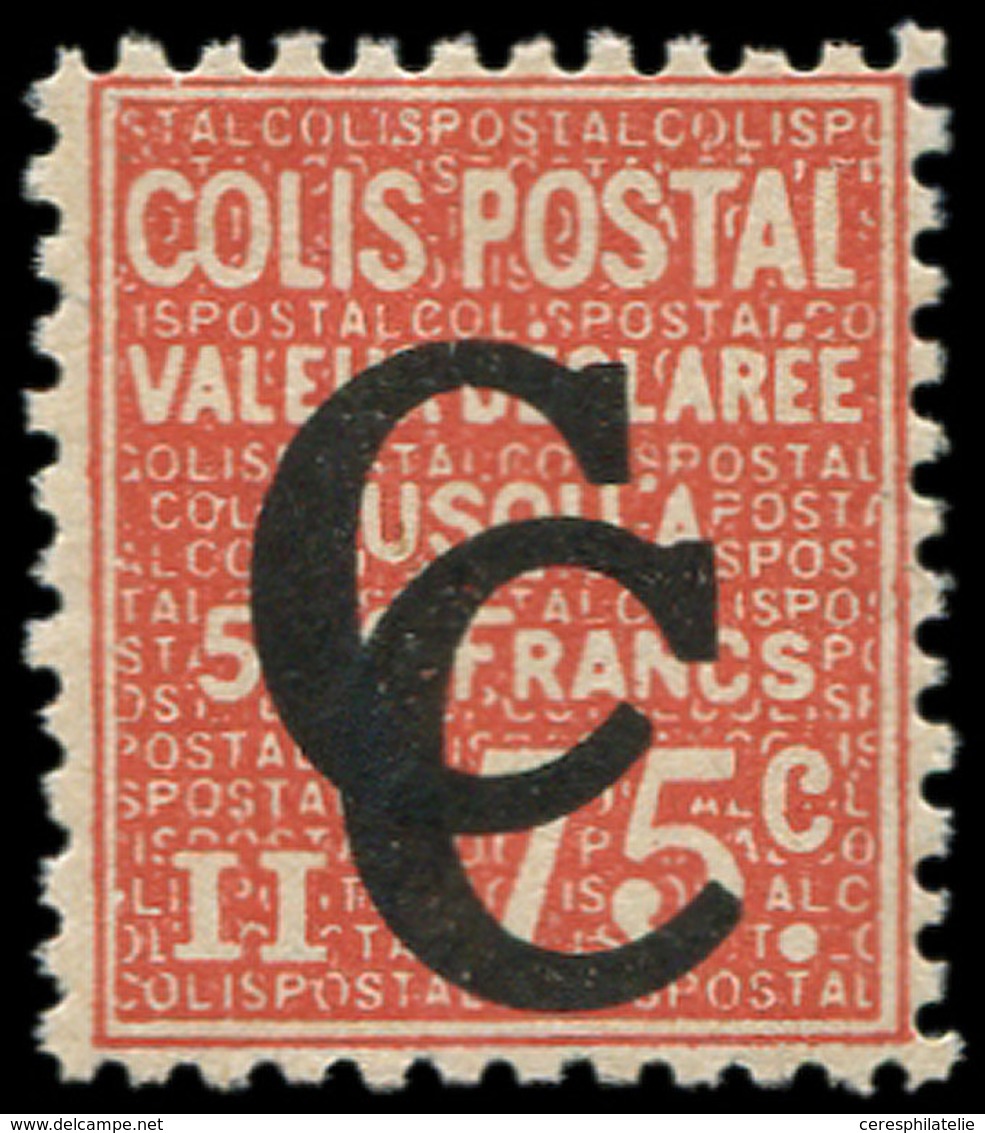 * COLIS POSTAUX  (N° Et Cote Maury) - 101f  75c. Rouge, DOUBLE Surcharge C, TB - Neufs