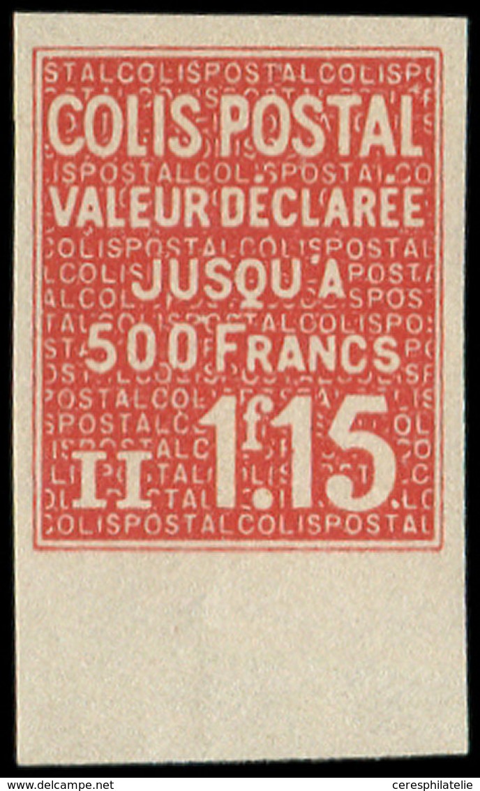 ** COLIS POSTAUX  (N° Et Cote Maury) - 151  1f15 Rouge, NON DENTELE Bdf, TB - Nuovi