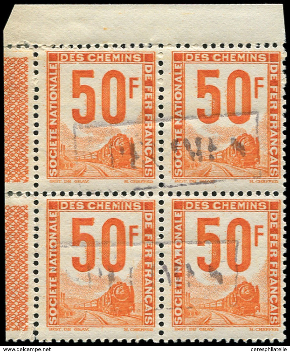 ** COLIS POSTAUX  (N° Et Cote Maury) - Timbres Pour Petits Colis 37af : 50f. Orange, BLOC De 4 Cdf Avec Cachets SPECIMEN - Nuovi