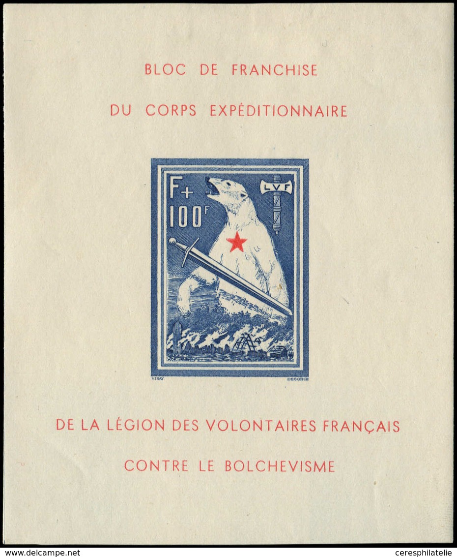 * Spécialités Diverses - L.V.F. 1a : BF Ours, NON DENTELE, TB - Guerre (timbres De)