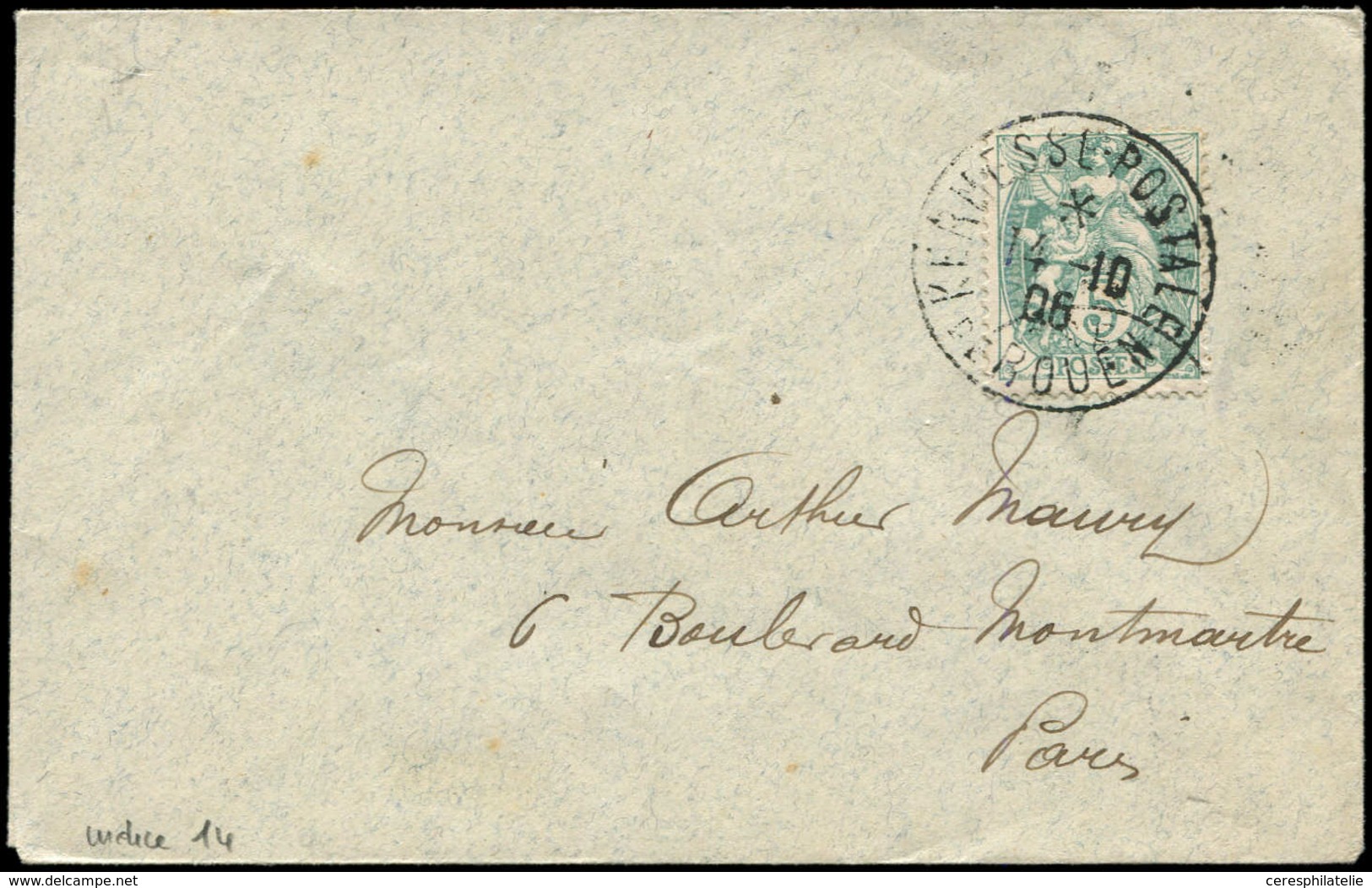 Let LETTRES DU XXe SIECLE - N°111 Obl. Càd KERMESSE-POSTALE/DE ROUEN 14/10/16 Sur Env., TB - Lettres & Documents