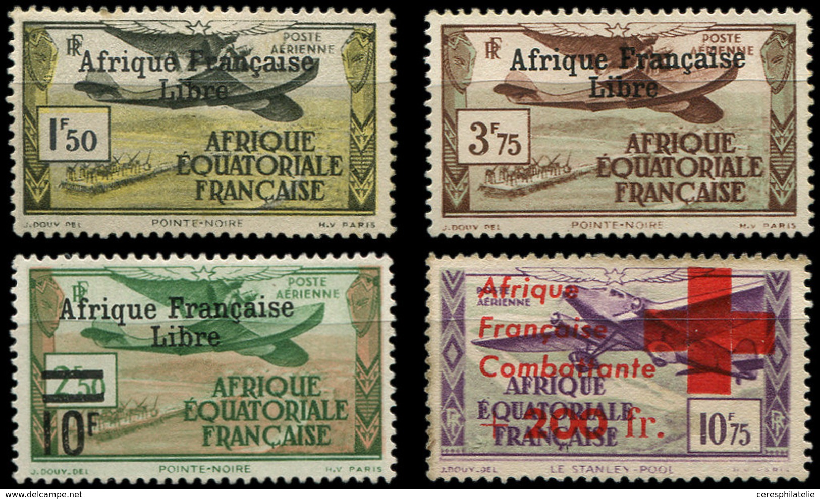 (*) A.E.F. PA 14, 16, 20 Et 29 : FRANCE LIBRE, N°14 Et 16 Signés Brun, TB - Altri & Non Classificati