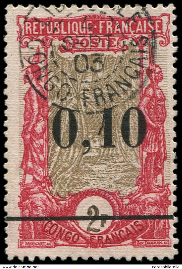 CONGO 47 : 0,10 Sur 2f. Carmin Et Brun, Obl. Càd 4/9/03, TB. Br - Autres & Non Classés