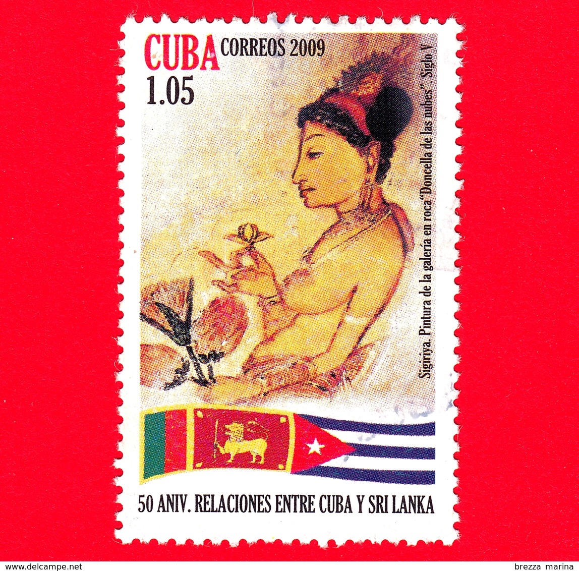 CUBA - Usato - 2009 - 50 Anni Relazioni Tra Cuba E SRI LANKA - 1.05 - Used Stamps