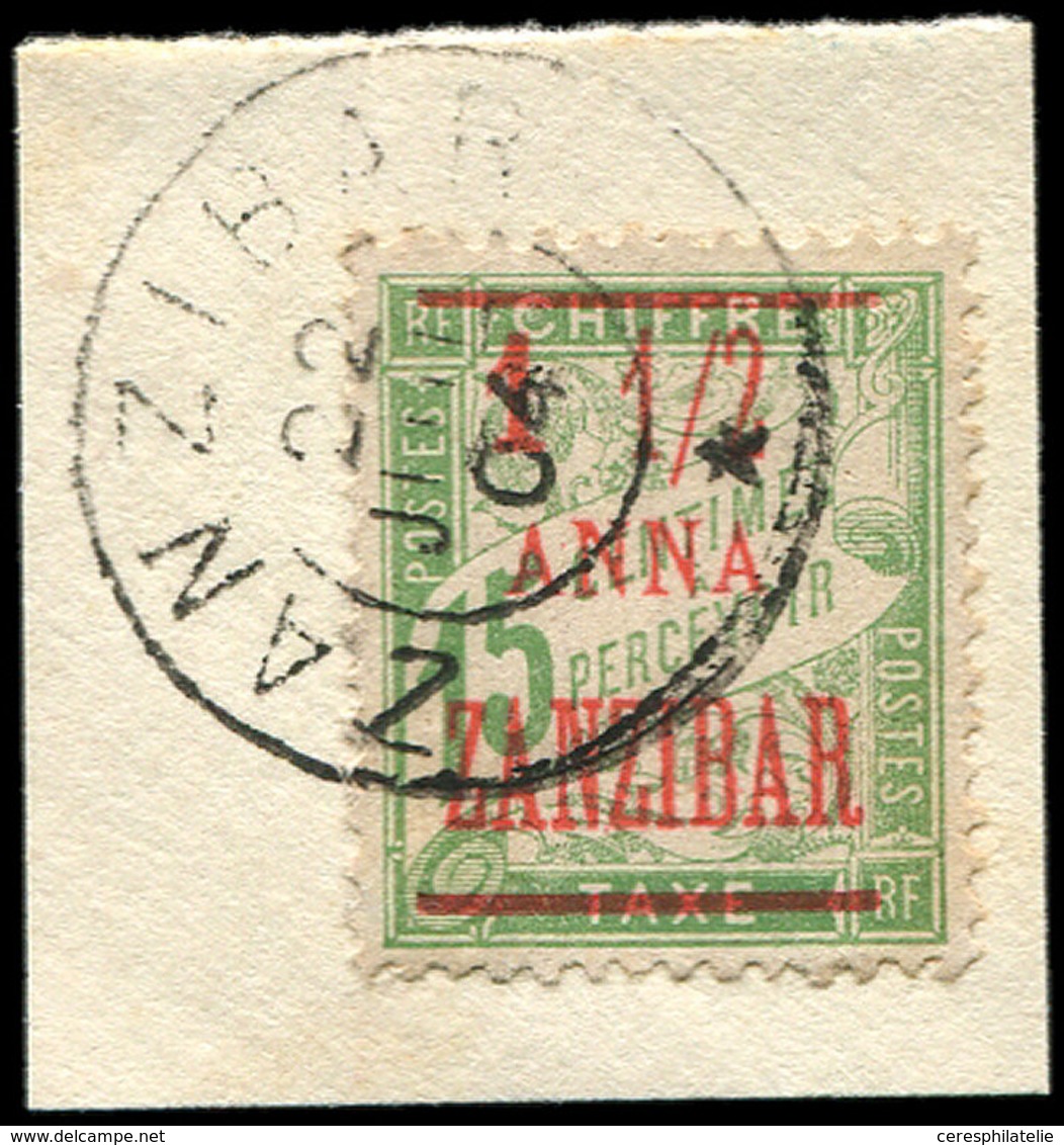 ZANZIBAR 70 : 1 1/2a. Sur 15c. Vert-jaune, Obl. S. Fragt, TB - Nuevos