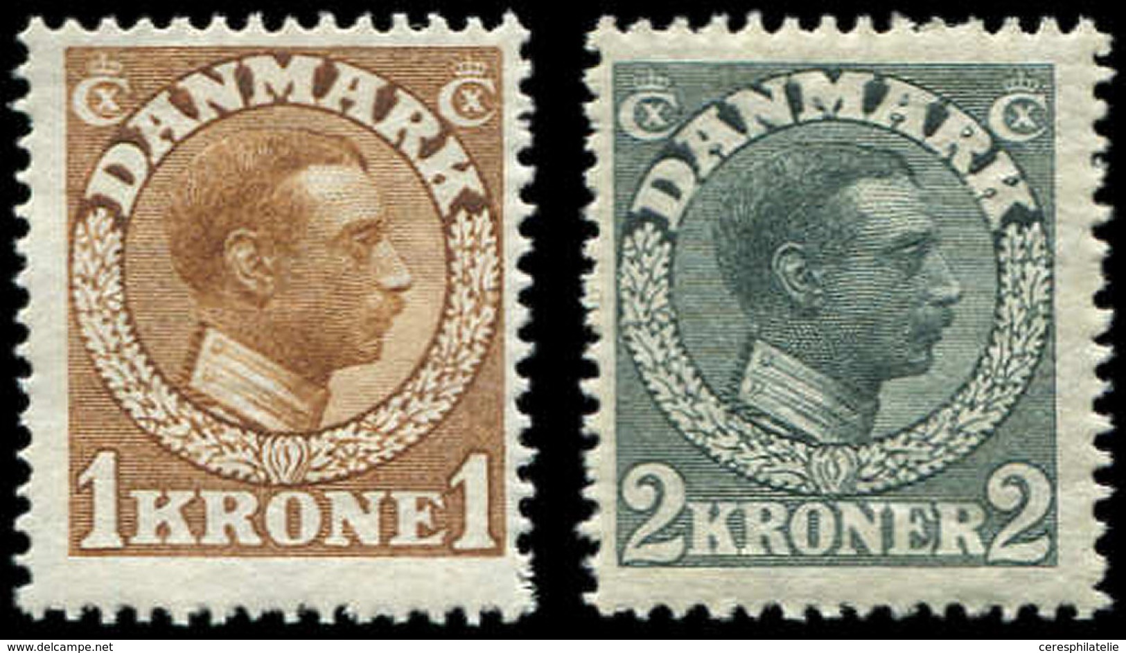 * DANEMARK 82/83 : 1k. Et 2k., Christian X, TB - Other & Unclassified