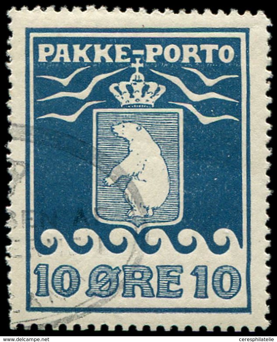 DANEMARK Groenland 4a : 10ö. Bleu Vert, Dent. 12 1/4, Obl., TB. S - Autres & Non Classés