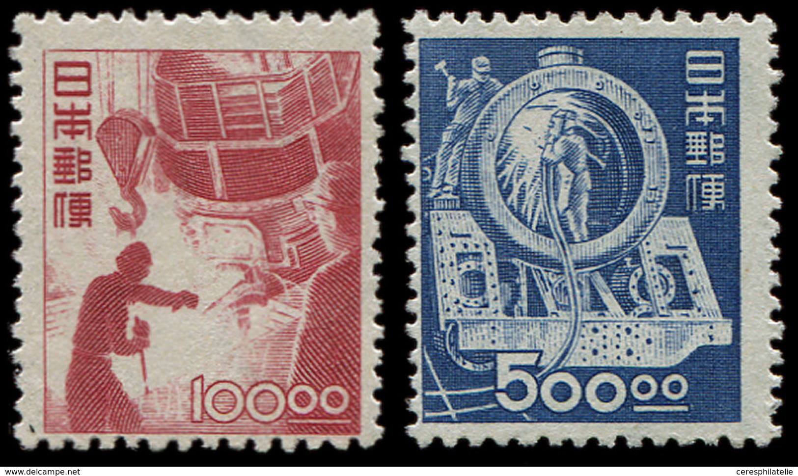 (*) JAPON 401/02 : 100y. Et 500y. De 1948/49, TB - Altri & Non Classificati