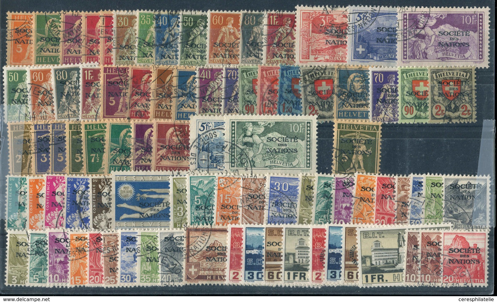 Suisse, Service SDN, émissions De 1922-43 Obl., TB, Cote SBK 3266 FS - Collections (en Albums)