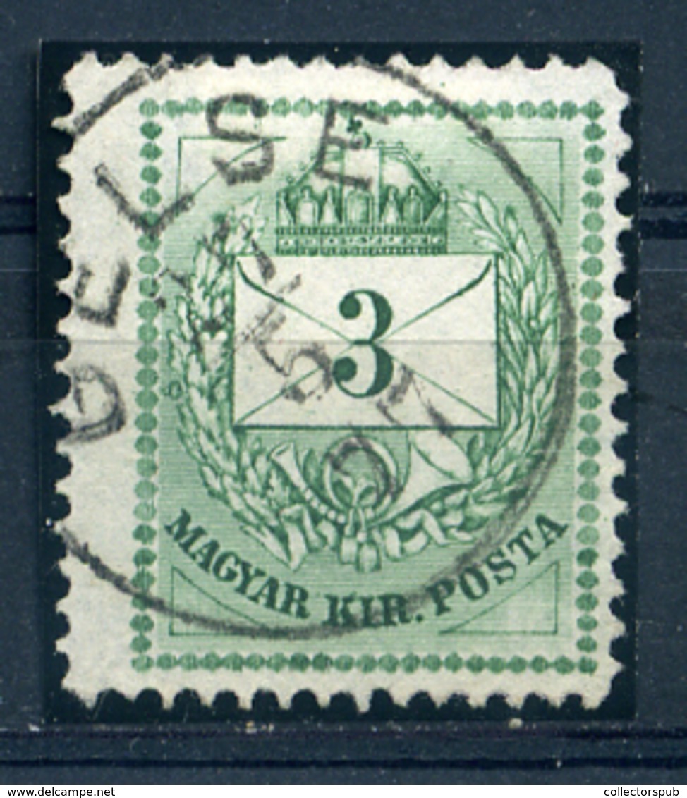 GELSE 3Kr ((elfogazva)  Szép Bélyegzés  /  3  Kr Nice Pmk - Used Stamps