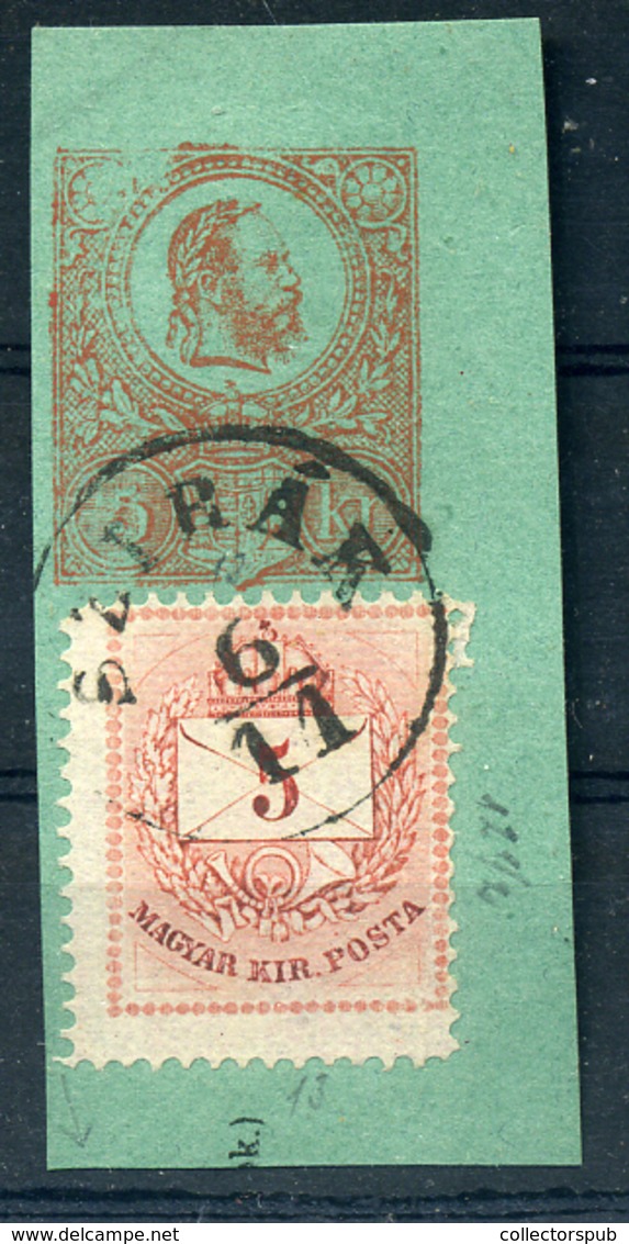 SZIRÁK  Utalvány Kivágás, Vegyes Bérmentesítés  Szép Bélyegzés  /  Postal Money Order Excision Mix. Frank. Nice Pmk - Used Stamps