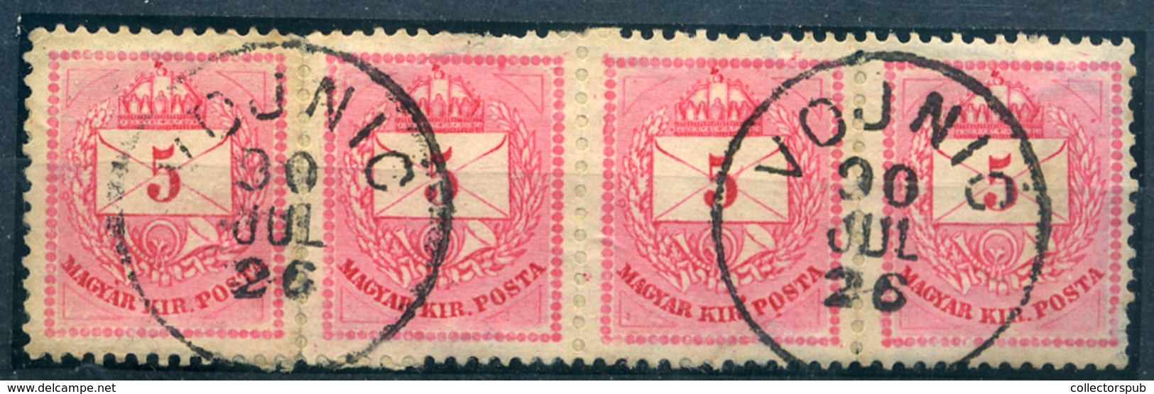 VOJNIC 4*5Kr Szép Bélyegzés  /  4*5  Kr Nice Pmk - Used Stamps