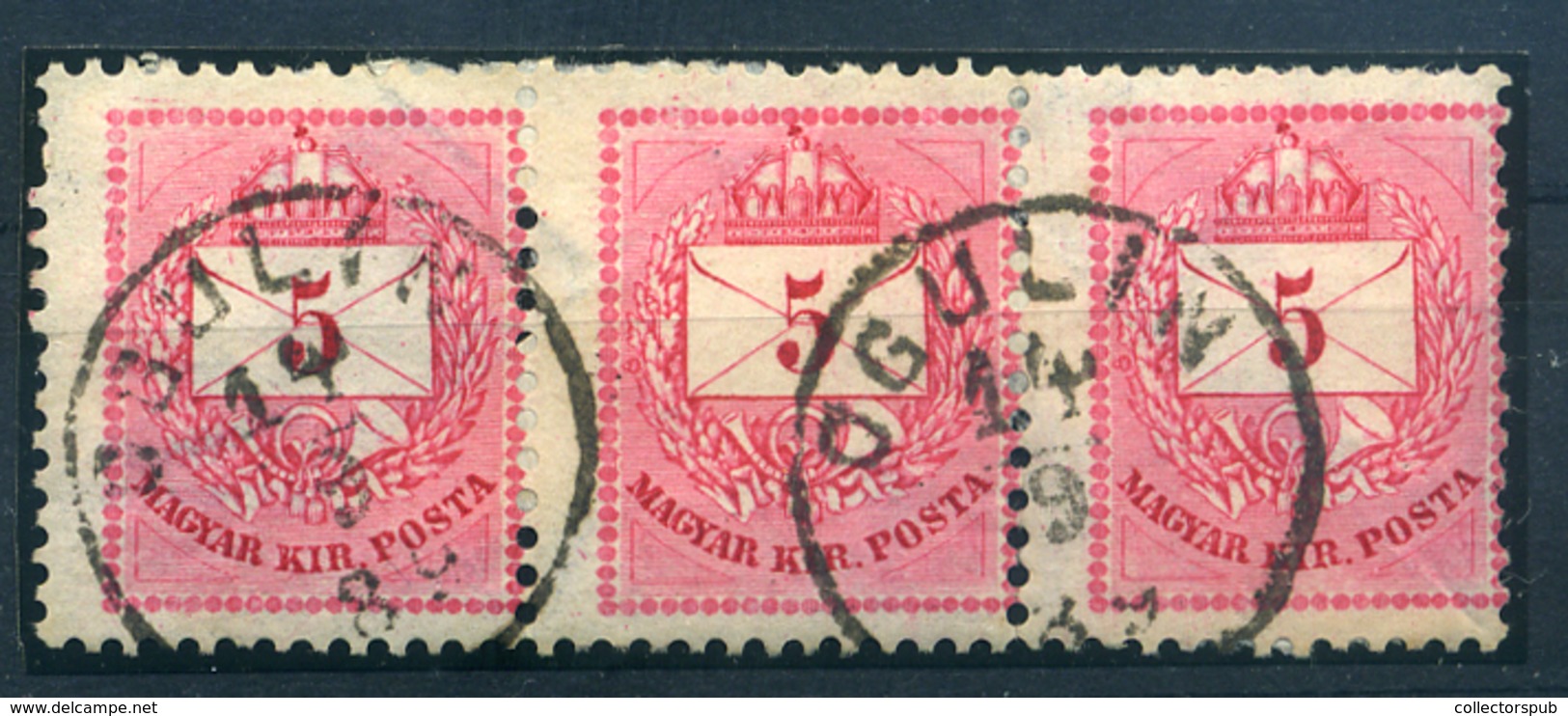 OGULIN  5Kr Csík Szép Bélyegzés  /  5 Kr Line Nice Pmk - Used Stamps