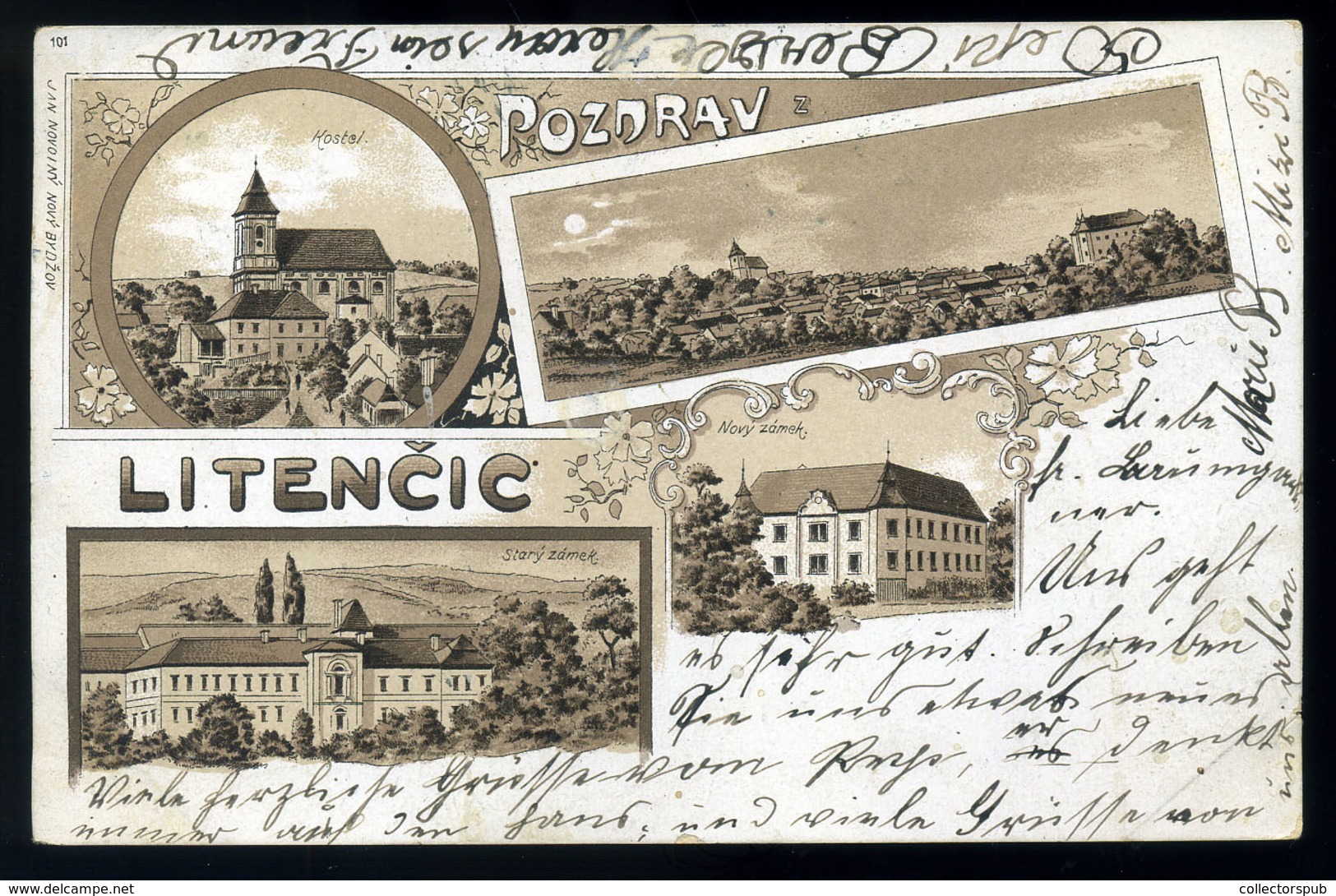 AUSZTRIA  Litencic 1900. Régi Képeslap , Litho  /  AUSTRIA Vintage Pic. P.card - Autres & Non Classés