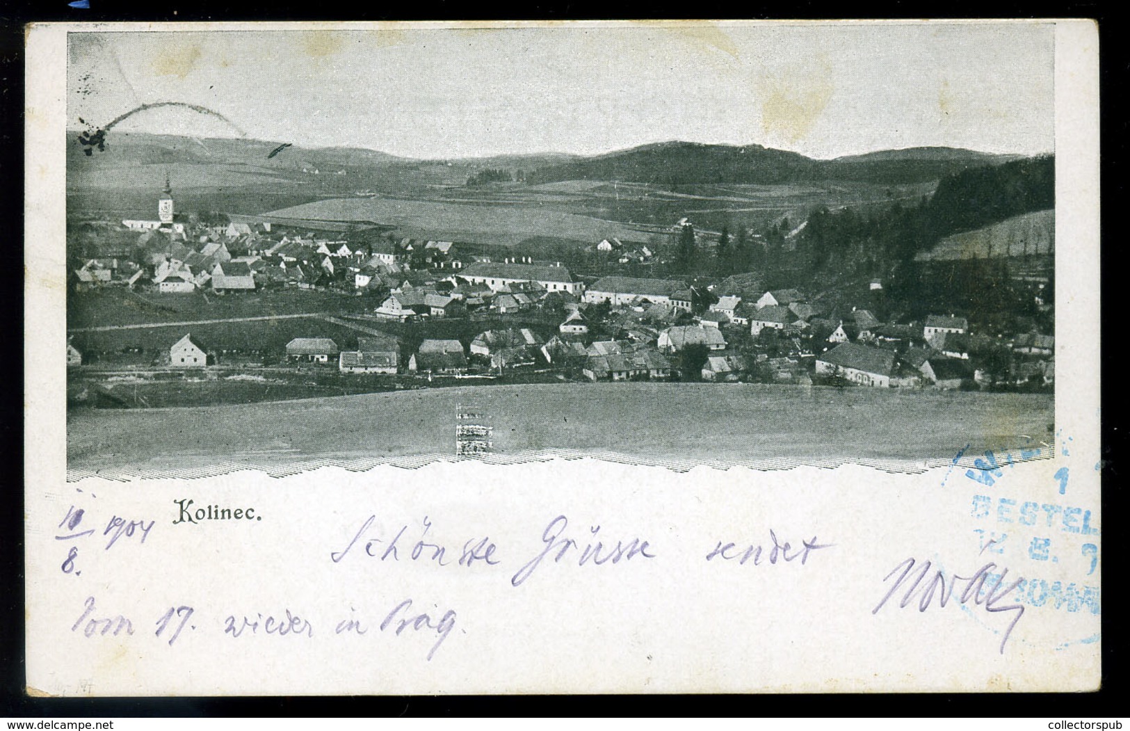 AUSZTRIA  Kolinec 1901.  Régi Képeslap  /  AUSTRIA Vintage Pic. P.card - Autres & Non Classés