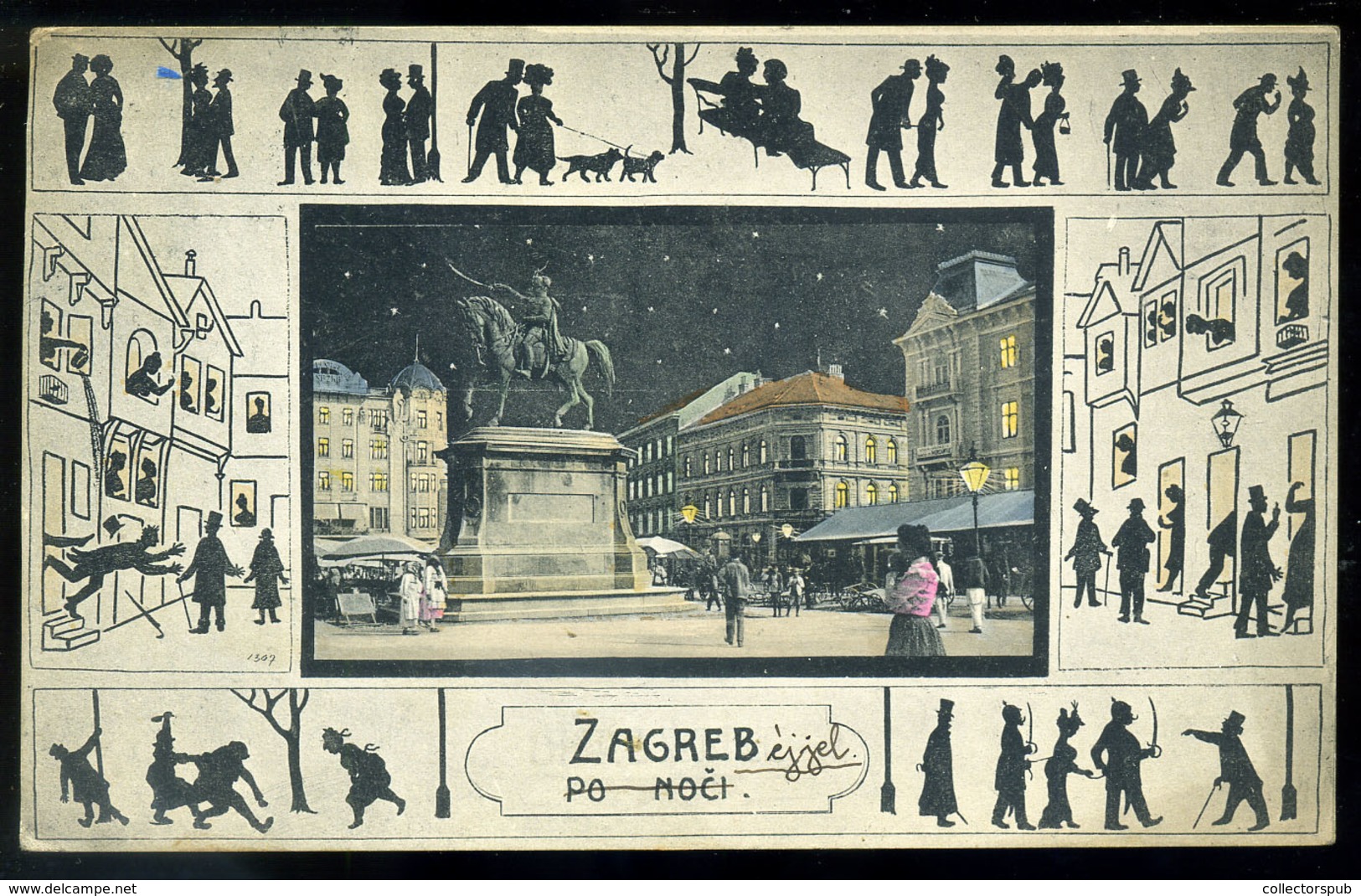 ZÁGRÁB 1910. Régi Képeslap  /  ZAGREB Vintage Pic. P.card - Croatie