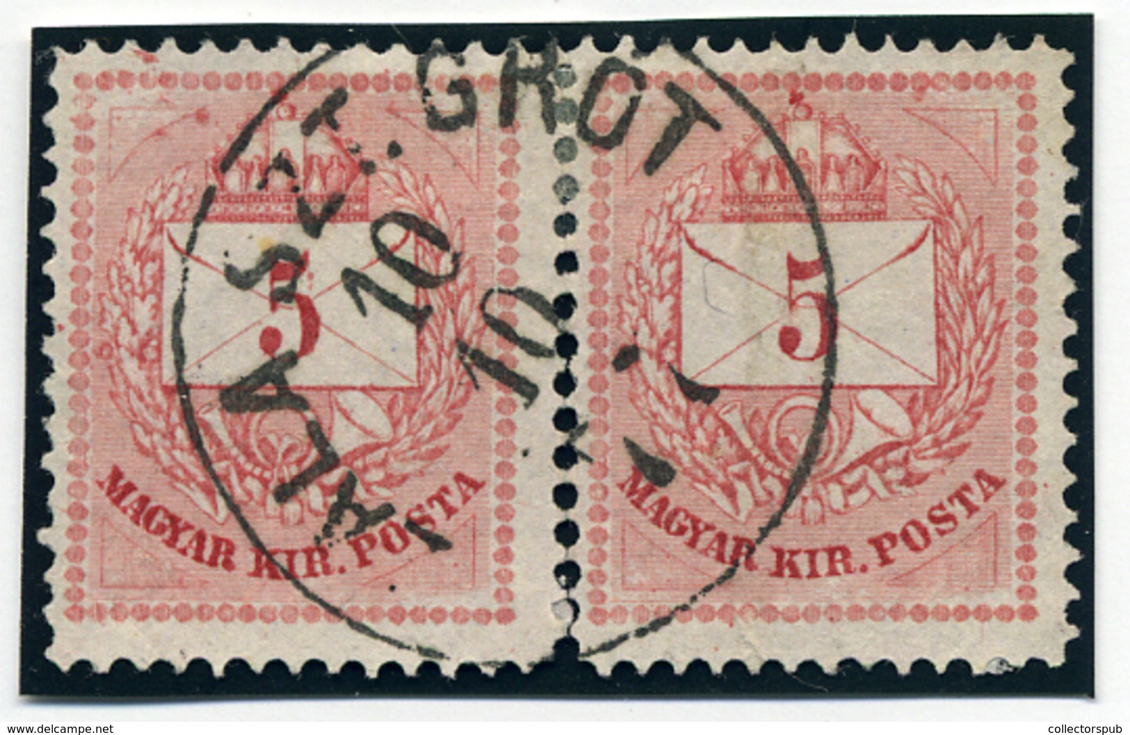 ZALASZENTGRÓT 5Kr Pár  Bélyegzés - Used Stamps