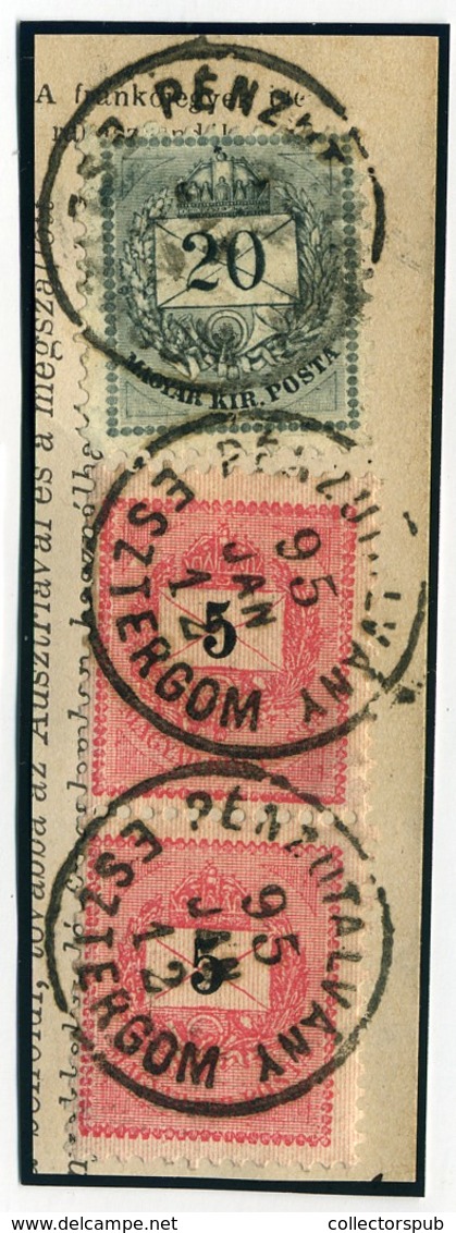 ESZTERGOM 20+2*5Kr Szép Bélyegzés  /  20+2*5 Kr Nice Pmk - Used Stamps