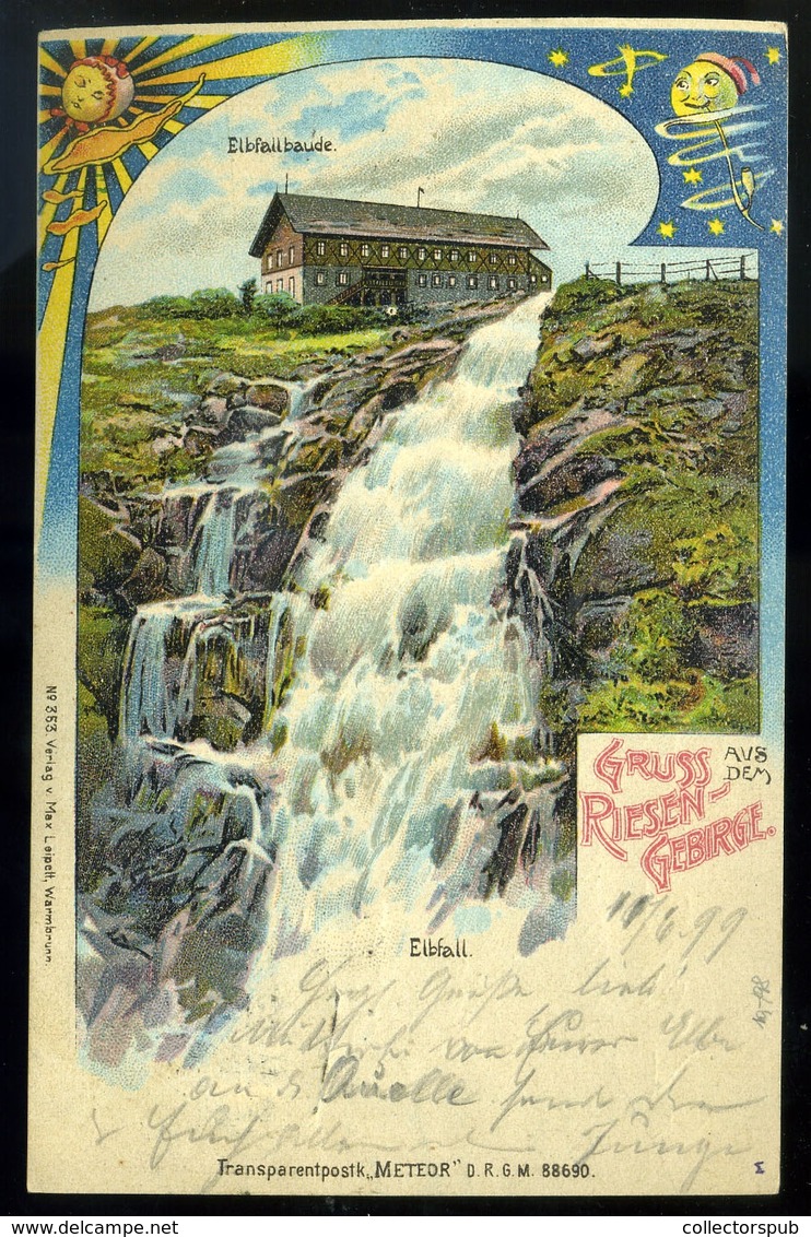 AUSZTRIA Riesengebirge 1899. Régi Képeslap , Litho  /  AUSTRIA 1899  Vintage Pic. P.card, Litho - Autres & Non Classés