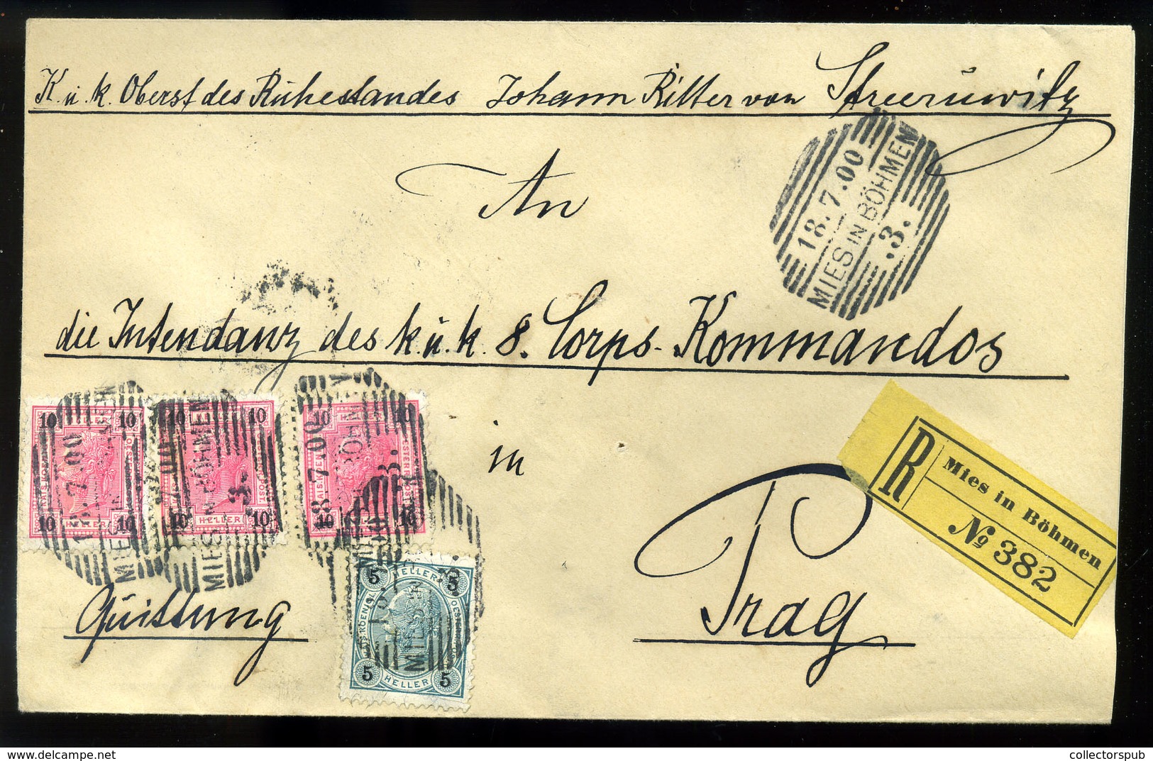 AUSZTRIA 1900. Mies, Szép Ajánlott Levél - Lettres & Documents