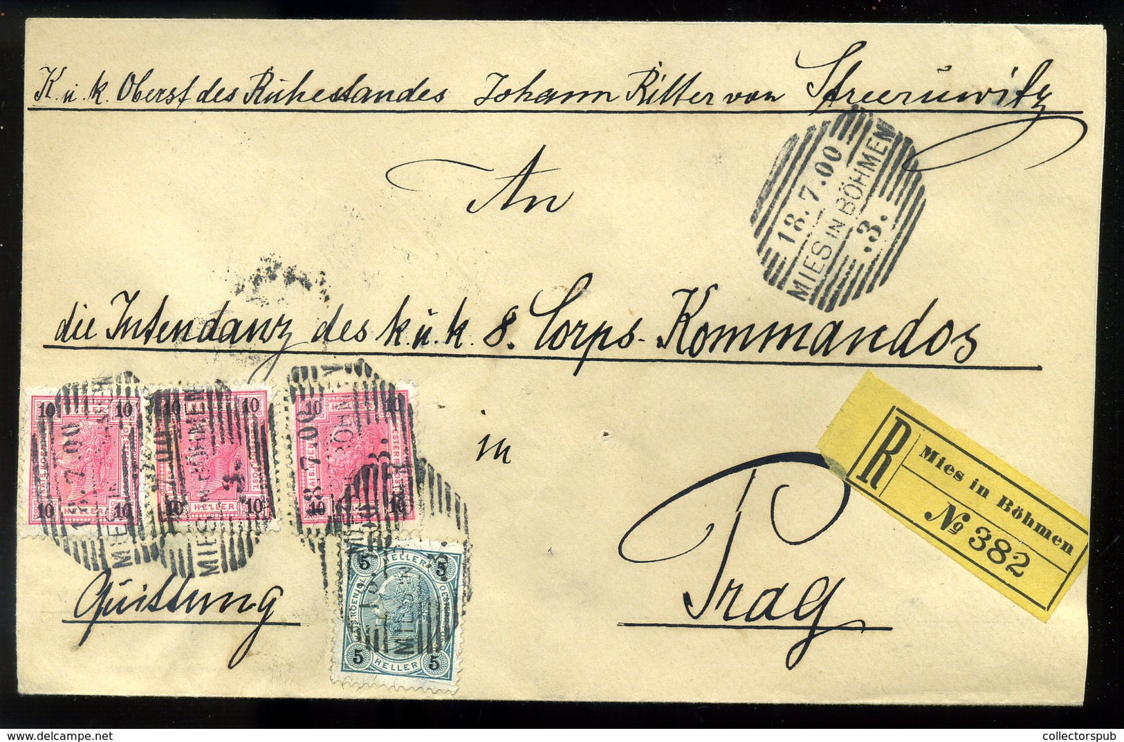 AUSZTRIA 1900. Mies, Szép Ajánlott Levél - Storia Postale