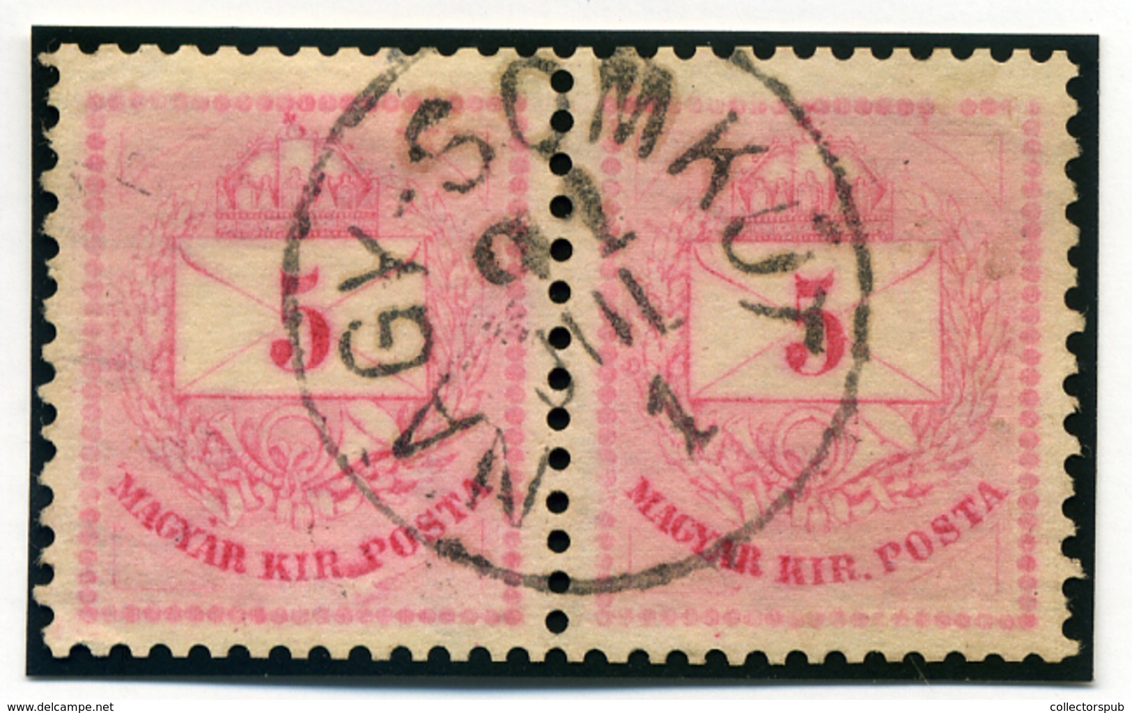 NAGYSOMKÚT 5Kr Pár Szép Bélyegzés  /  Pair 5  Kr Nice Pmk - Used Stamps