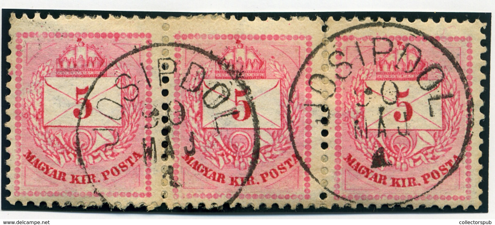 JOSIPDOL 5Kr Csík Szép Bélyegzés  /  Line 5  Kr Nice Pmk - Used Stamps