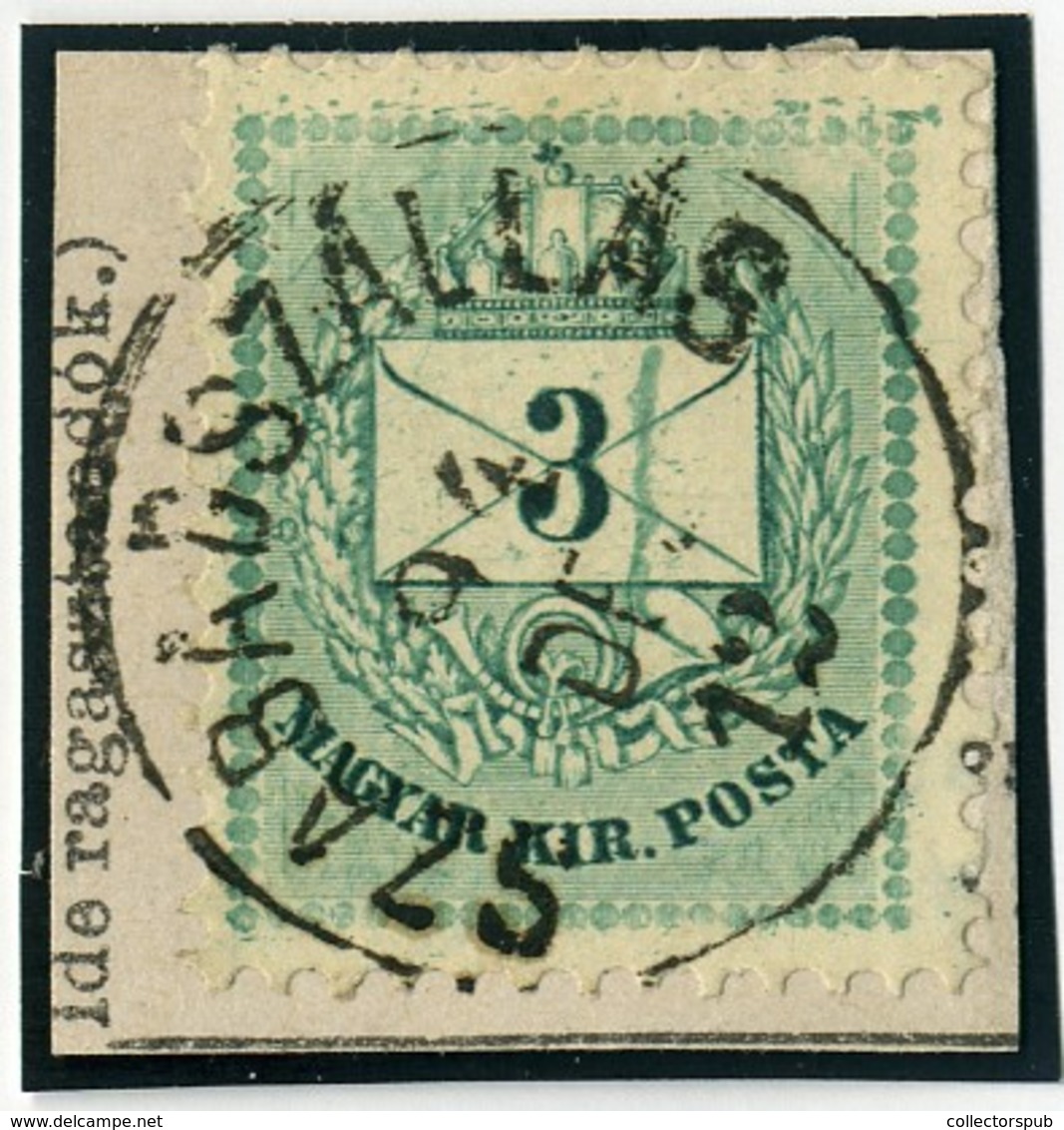 SZABADSZÁLLÁS 3Kr (festék Csík)  Szép Bélyegzés  /  (paint Line) 3  Kr Nice Pmk - Oblitérés