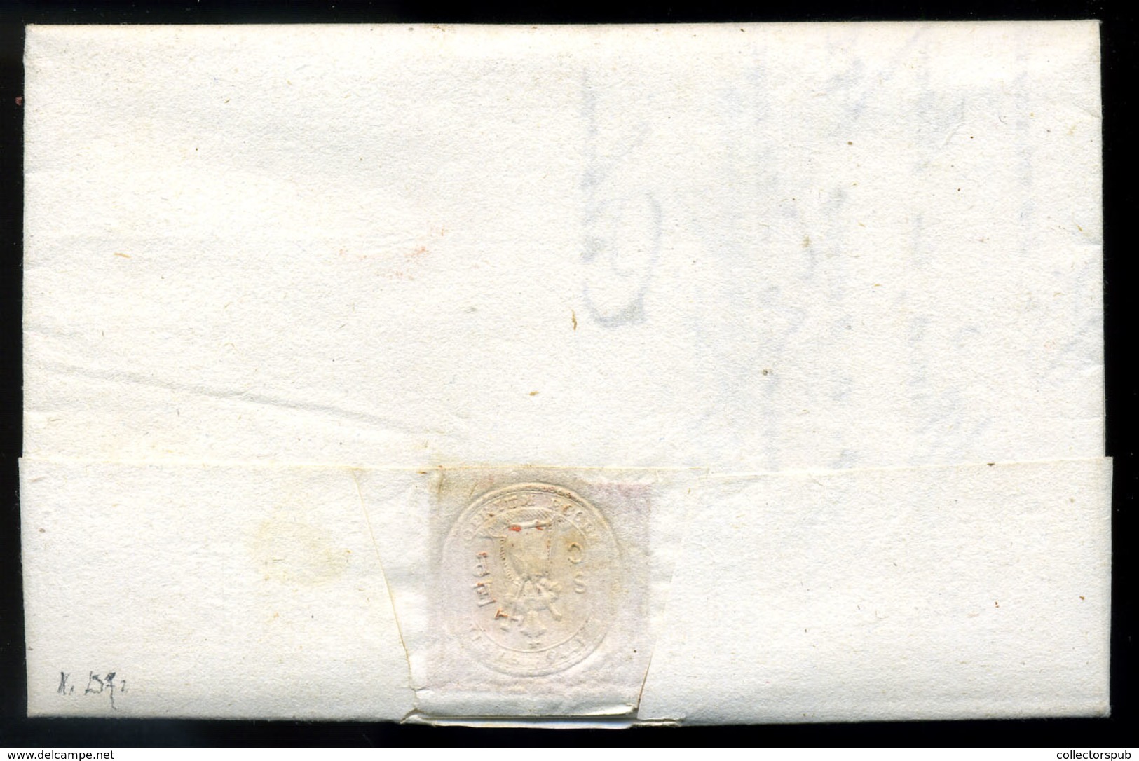 FIUME 1828. Dekoratív, Portós Levél, Tartalommal Piros Bélyegzéssel Triestbe Küldve - Croatia