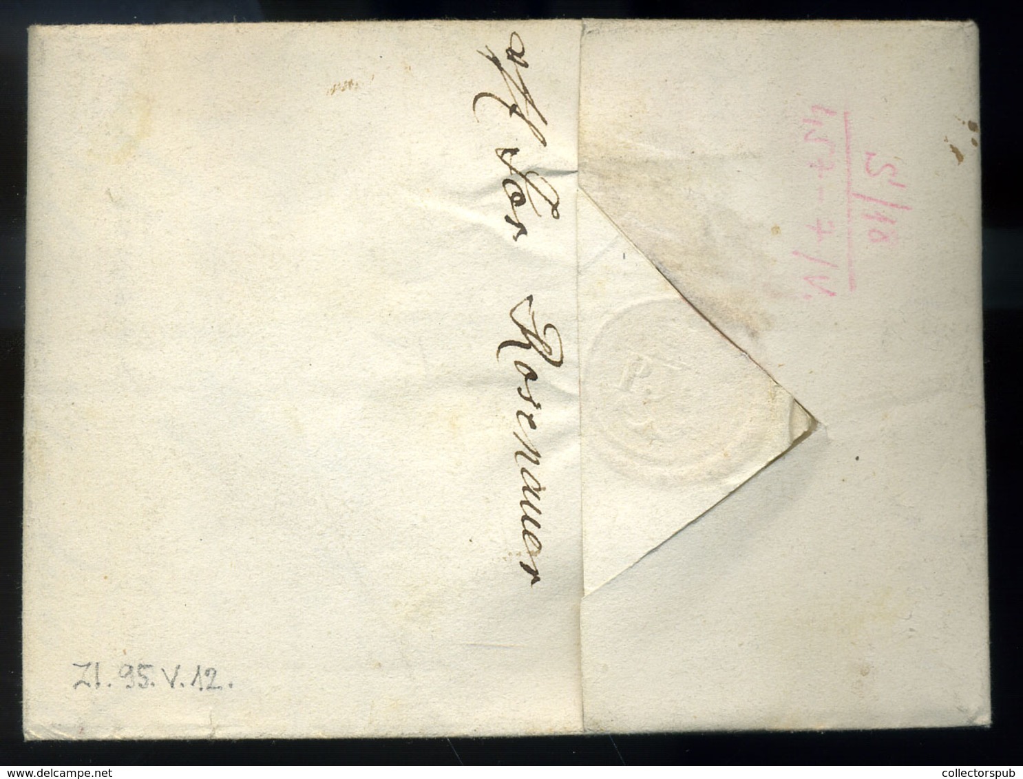 SELMECBÁNYA 1846. Dekoratív Portós Levél Nyitrára Küldve  /  Nice Unpaid Letter To Nyitra, Decorative - ...-1867 Préphilatélie