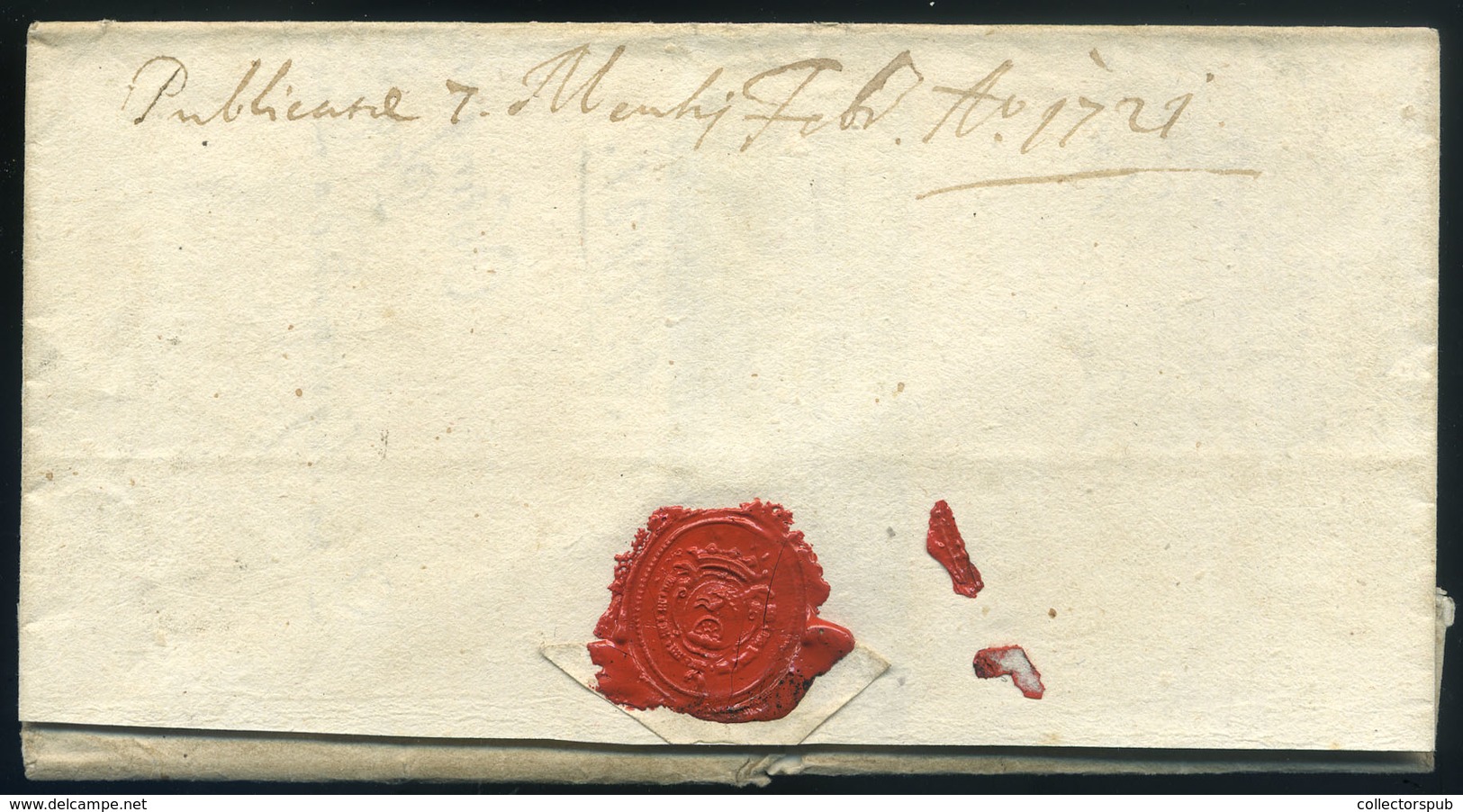 POZSONY 1721. Levél, Tartalommal Eperjesre Küldve  /  Letter Cont. To Eperjes - ...-1867 Préphilatélie