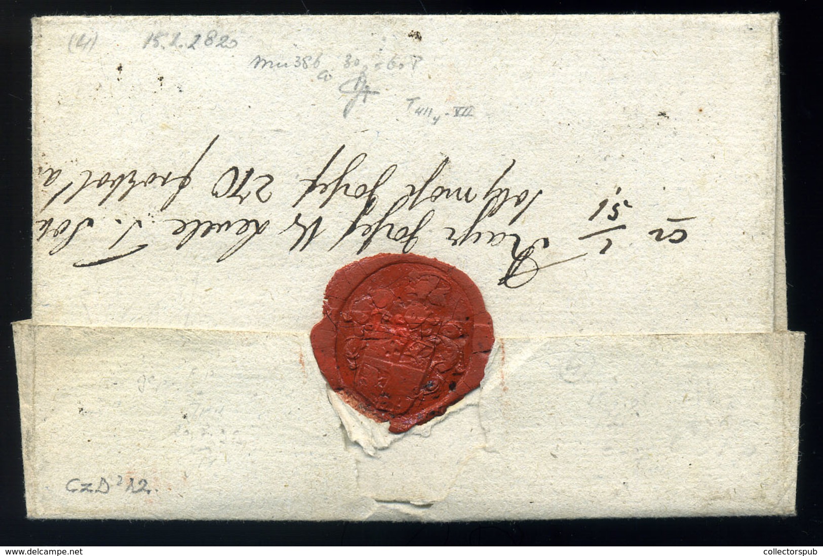 PÉCS Érdekes Portós Levél Szomodra Küldve  /  Nice Unpaid Letter To Szomod, Intr. - ...-1867 Prephilately