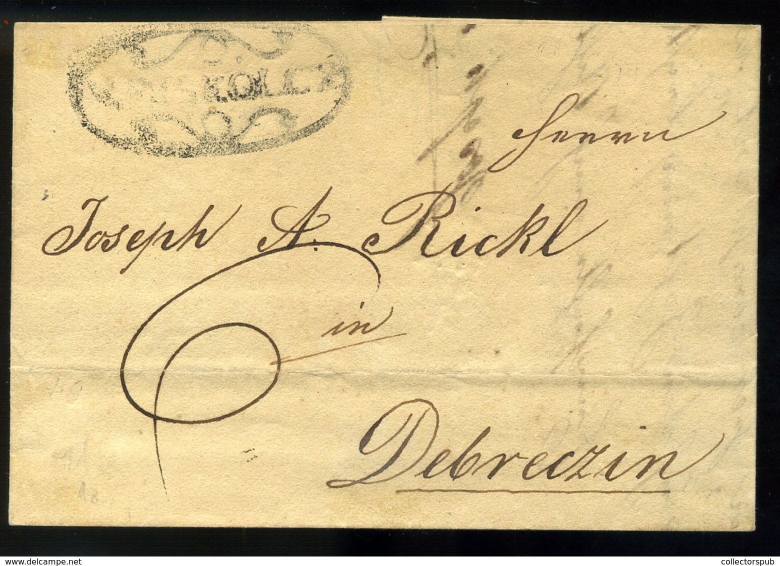 MISKOLC 1839. Portós Levél, Tartalommal Debrecenbe Küldve, érk. Bélyegzéssel  /  Nice Unpaid Letter To Debrecen, Cont. A - ...-1867 Prephilately