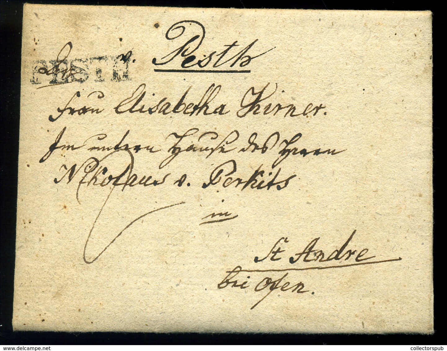 PEST 1839. Portós Levél, Tartalommal Szentendrére Küldve  /  Unpaid Letter, Cont. To Szentendre - ...-1867 Prephilately