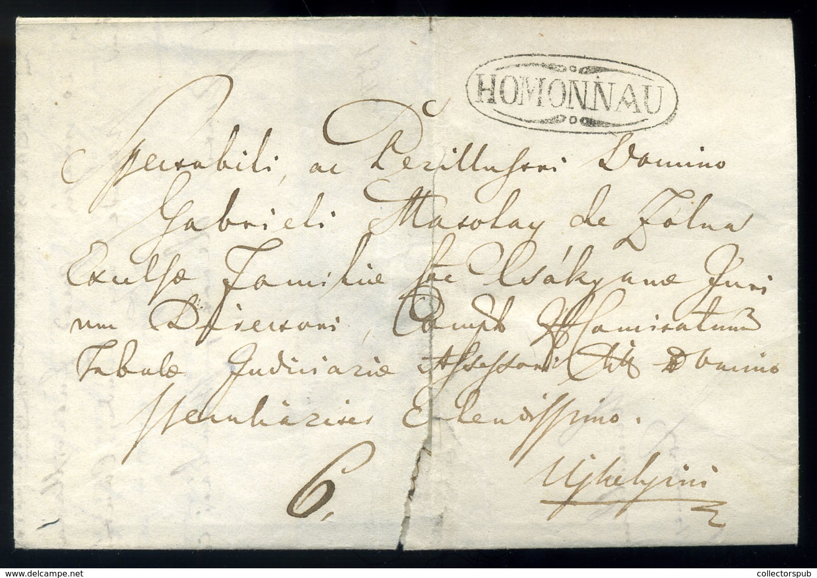 HOMONNA 1842. Portós Levél Sátoraljaújhelyre Küldve - ...-1867 Prephilately