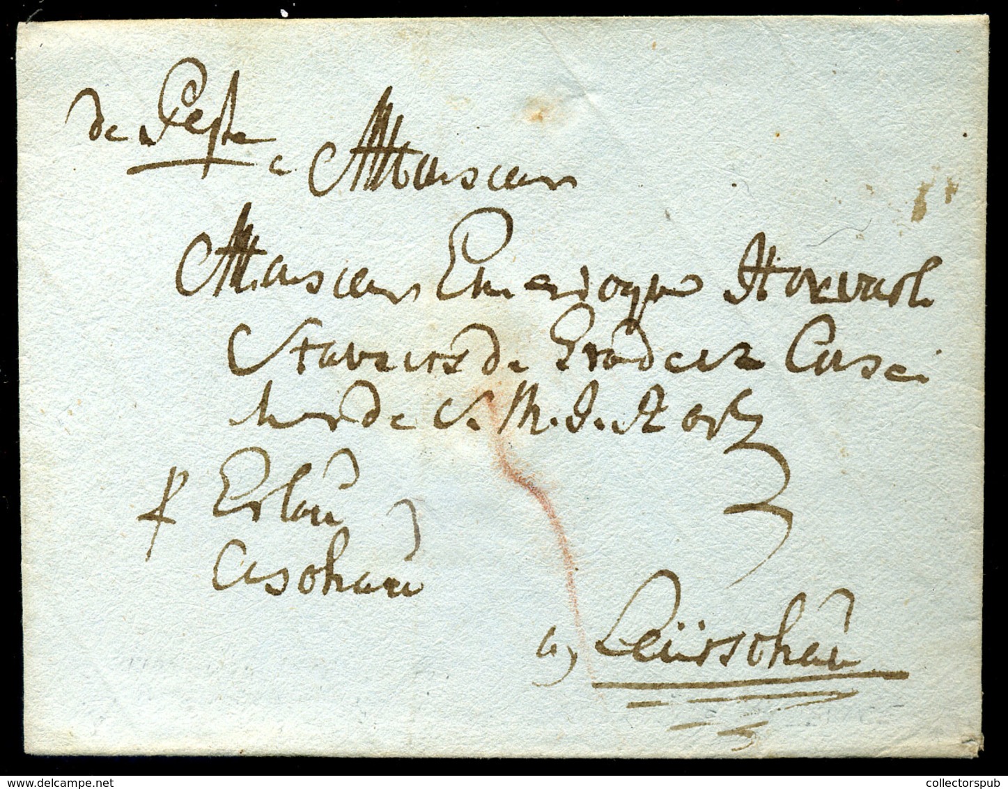 PEST 1794.  Szép Portós Levél A Lőcsére Küldve  /  Nice Unpaid Letter To Lőcse - ...-1867 Prephilately