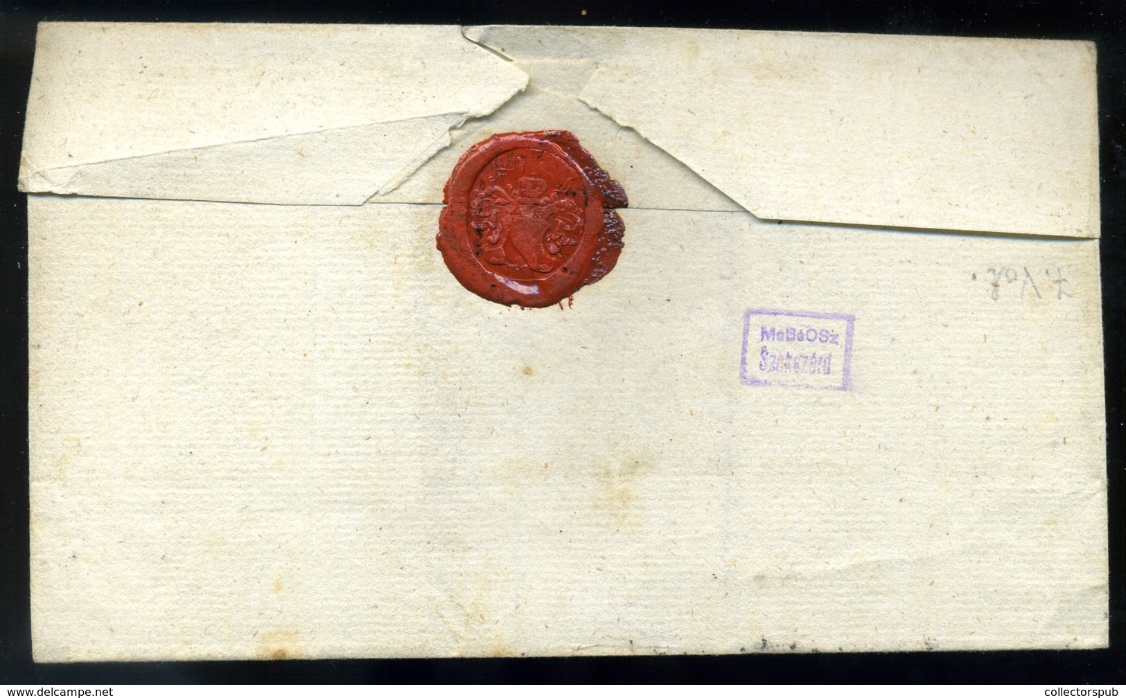 DUNAFÖLDVÁR 1835. Cca. Portós Levél Tolnára  Küldve  /  Unpaid Letter To Tolna - ...-1867 Préphilatélie