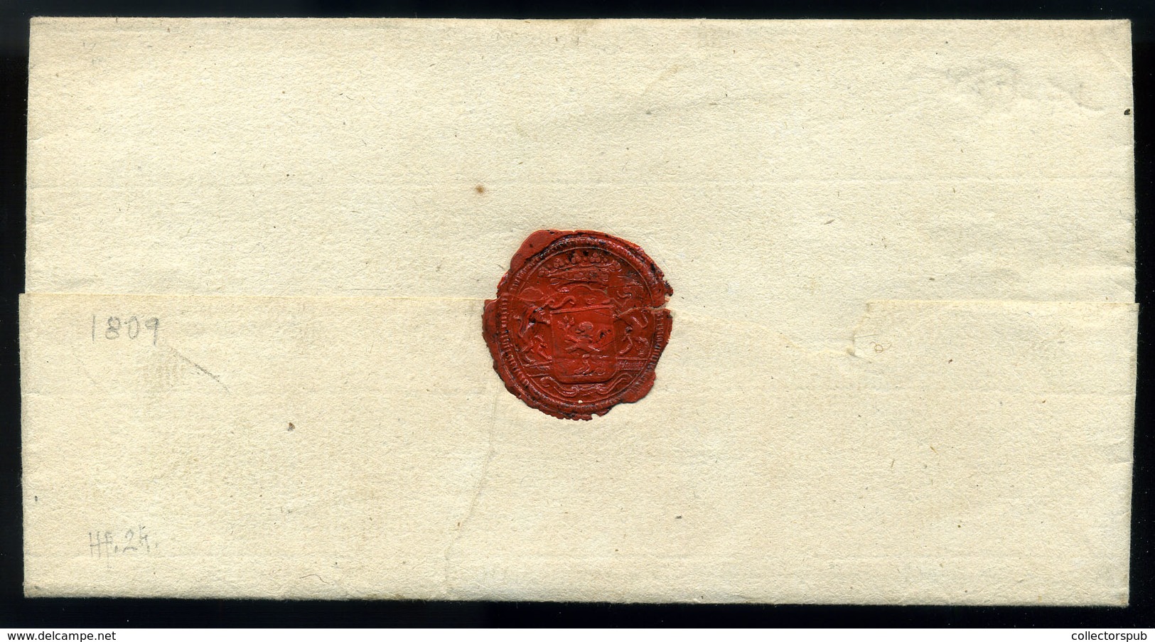 EGER 1809. Dekoratív Ex Offo Levél Göllnitzbányára Küldve  /  Decorative Official Letter To Gölnicbánya - ...-1867 Préphilatélie