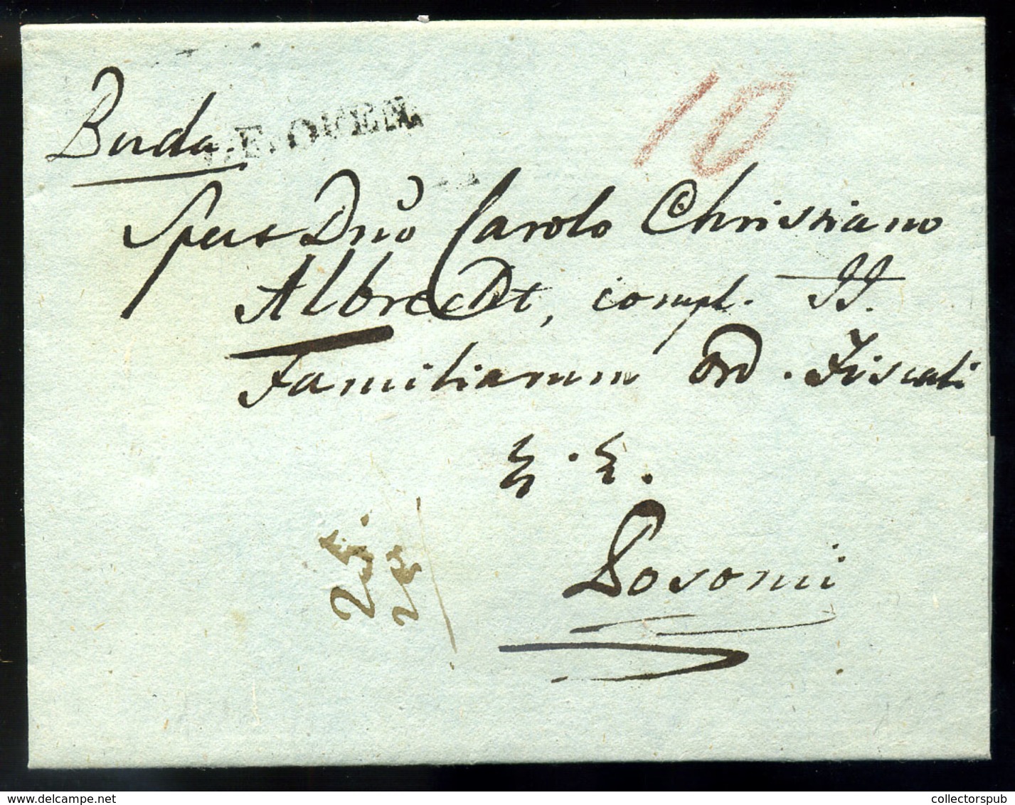 BUDA 1818. Szép Portós Levél, "F.OFEN" Pozsonyba Küldve  /  Nice Unpaid Letter To Pozsony - ...-1867 Prephilately