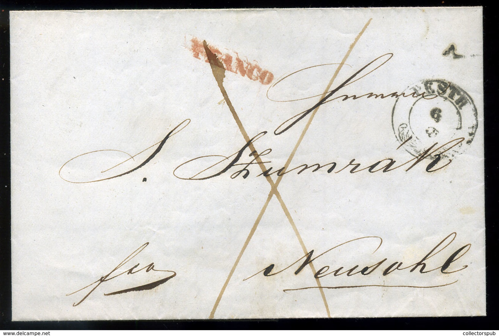 PEST 1848.05. Portós Levél Besztercebányára Küldve  /  Unpaid Letter To Besztercebánya - ...-1867 Préphilatélie