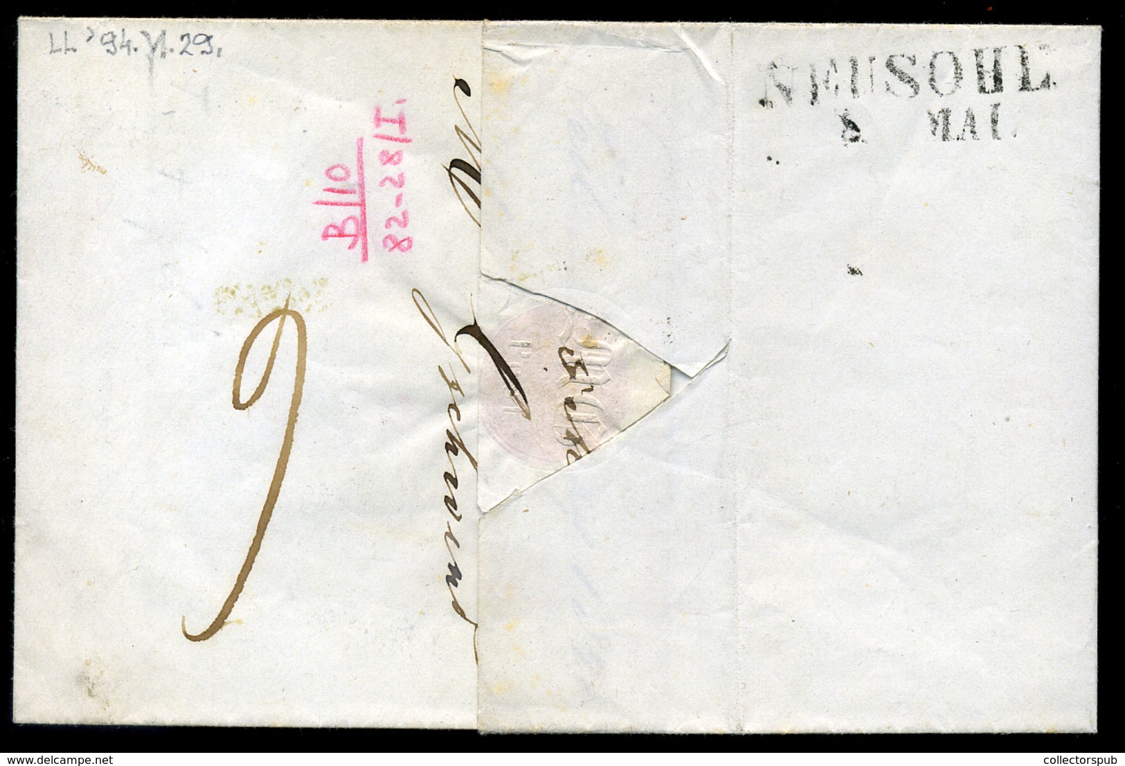 PEST 1848.05. Portós Levél Besztercebányára Küldve  /  Unpaid Letter To Besztercebánya - ...-1867 Préphilatélie