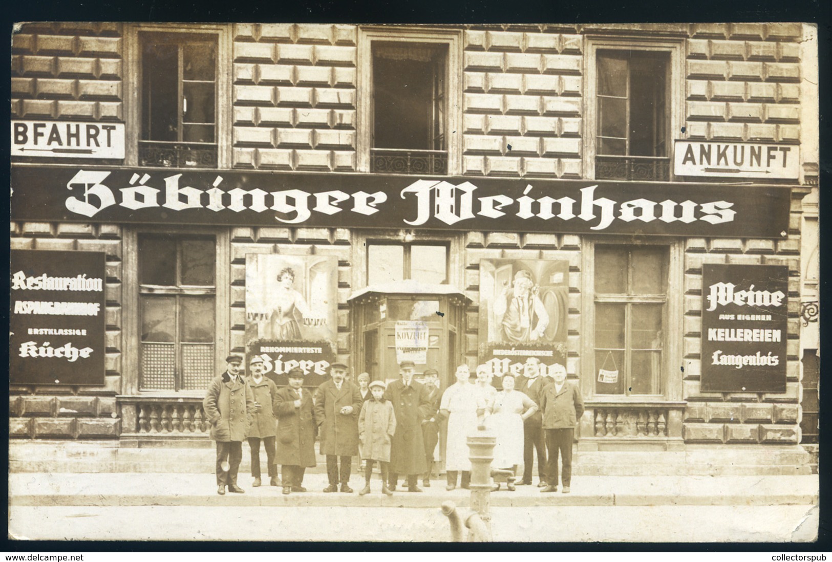 AUSZTRIA Wien Zöbinger Weinhaus Régi Képeslap  /  Vienna AUSTRIA Zöbinger Wine House  Vintage Pic. P.card - Altri & Non Classificati