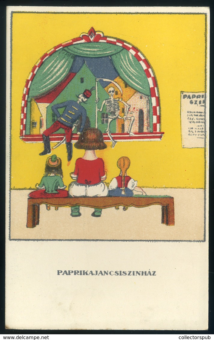 Kozma Lajos Szignált Art Deco Képeslap  /  Lajos Kozma Signed Art Deco  Vintage Pic. P.card - Hongrie