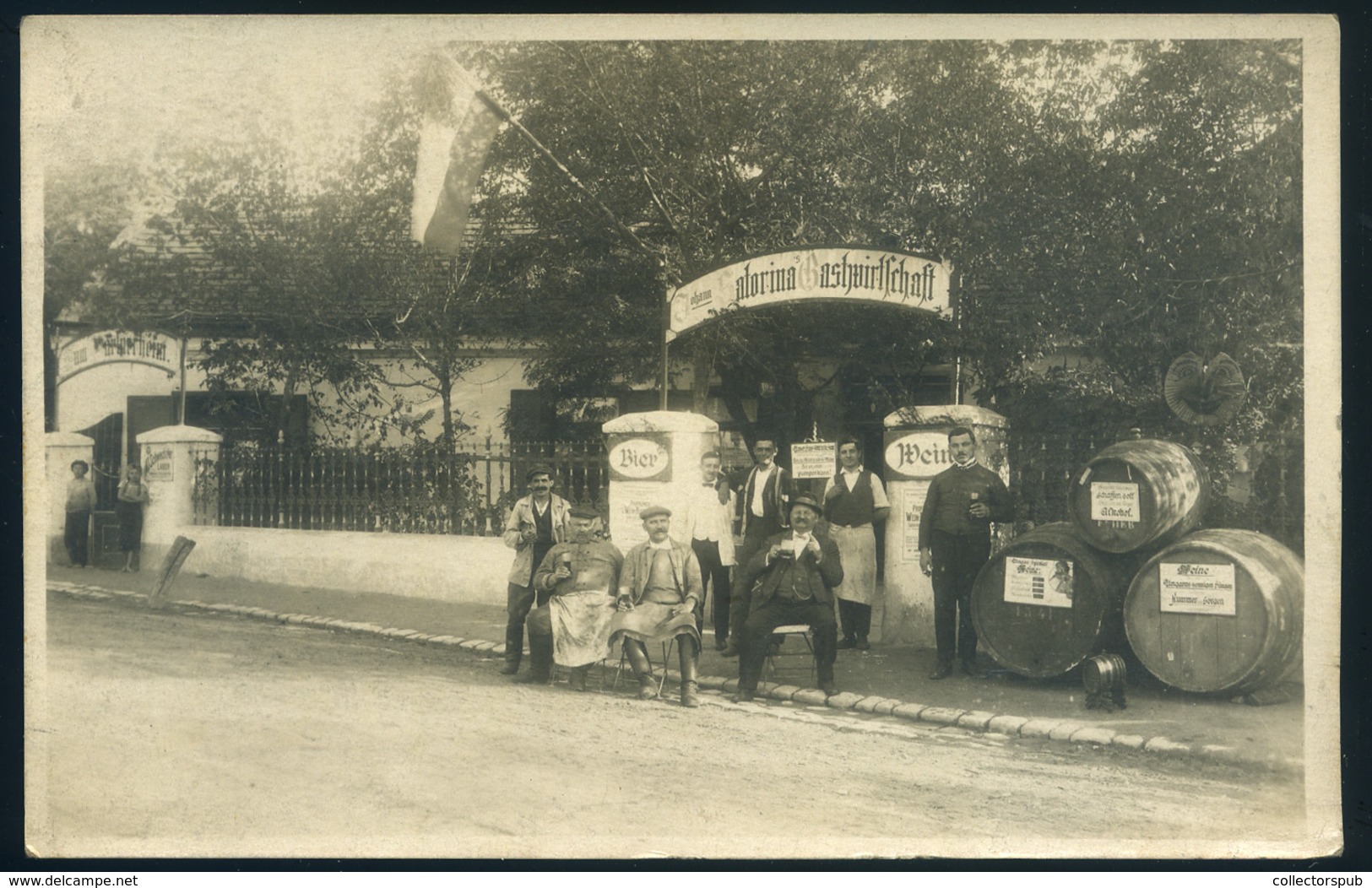 AUSZTRIA WIEN Johann Satorina Étterem, Fotós Képeslap  /  VIENNA AUSTRIA Sohann Satorina Restaurant Photo  Vintage Pic. - Other & Unclassified