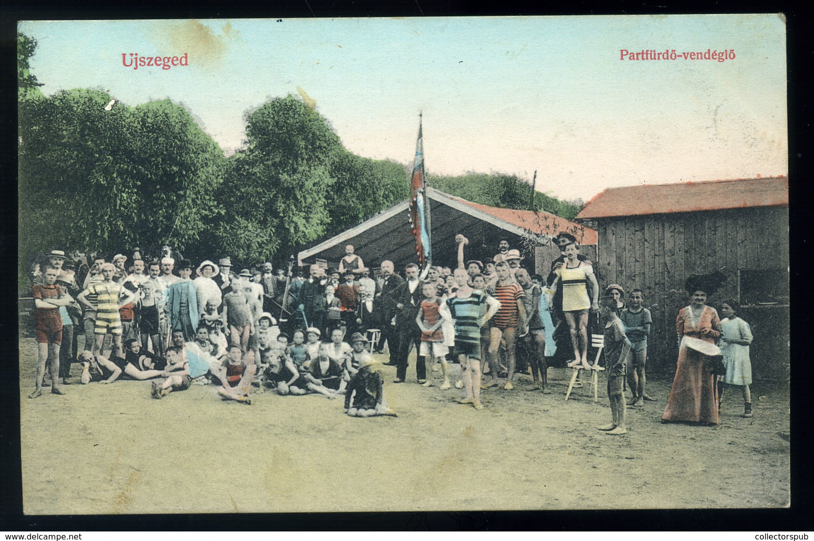 SZEGED 1914.  Partfürdő, Régi Képeslap  /   Vintage Pic. P.card - Hungary