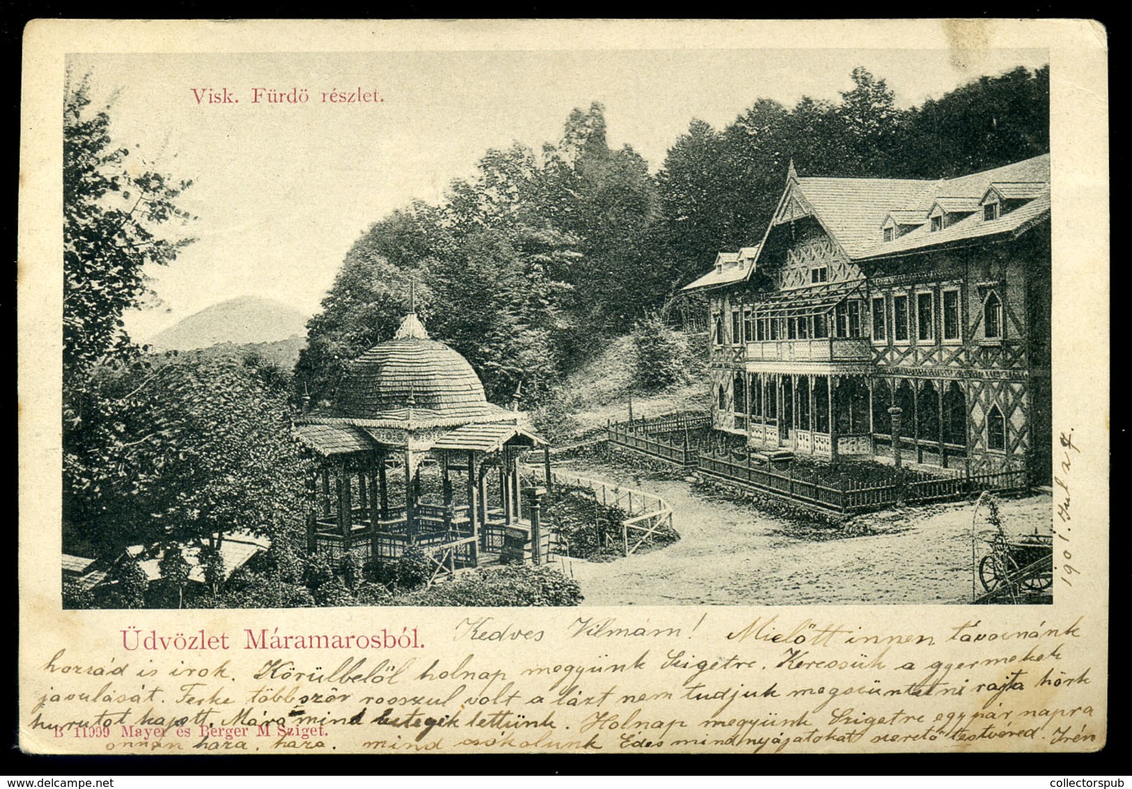 VISK / Вишковo 1902. Fürdő, Régi Képeslap  /  Bath  Vintage Pic. P.card - Hongrie