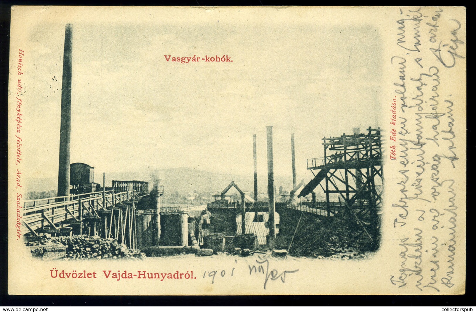 VAJDAHUNYAD 1901. Vasgyár, Régi Képeslap  /  Iron Factory  Vintage Pic. P.card - Hongrie