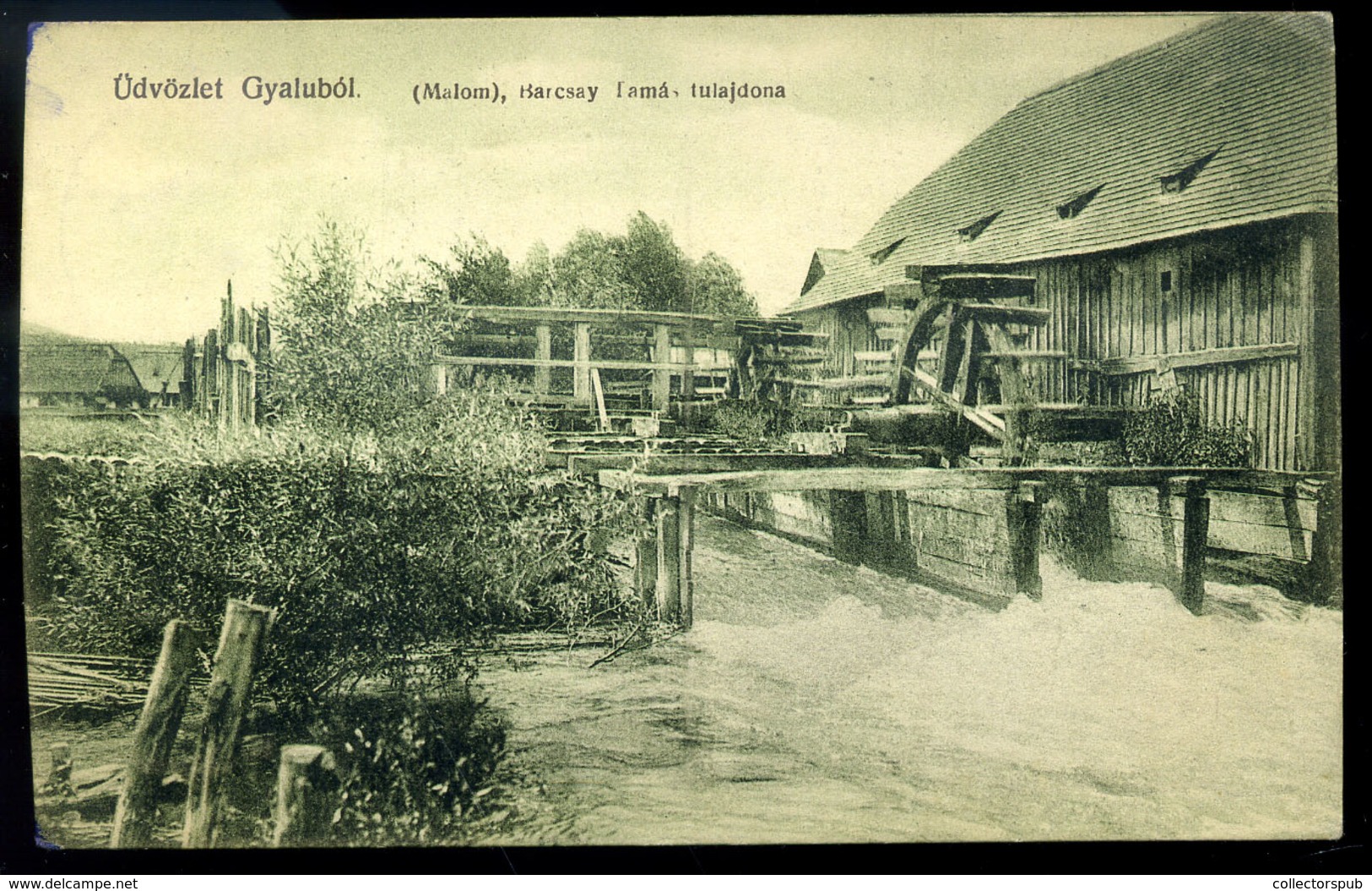 GYALU 1911. Vízimalom Régi Képeslap  /  Water Mill  Vintage Pic. P.card - Hungary