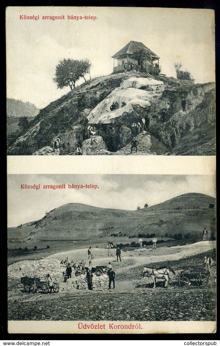 KOROND 1915. Cca. Arrgonit Bányatelep, Régi Képeslap   /  Arrgonit Mine  Vintage Pic. P.card - Hungary