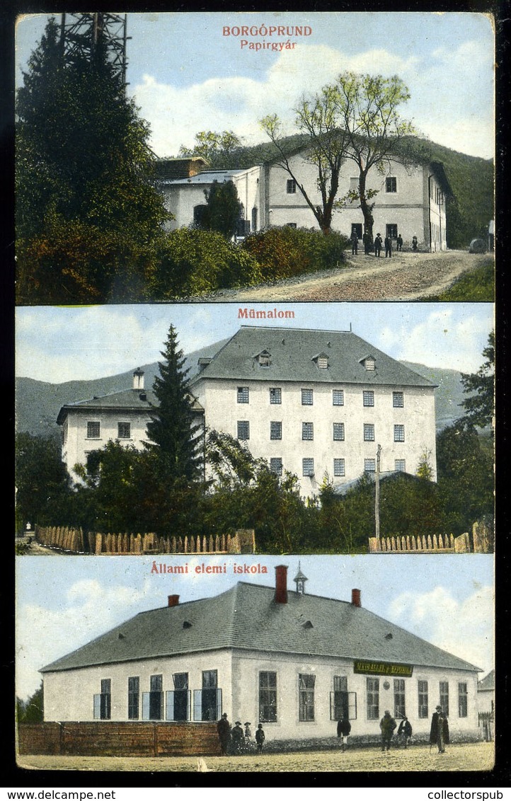 BORGÓPRUND Malom, Papírgyár, Régi Képeslap  /  Mill Paper Factory  Vintage Pic. P.card - Hungary